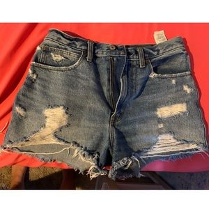 Jean High Rose Shorts